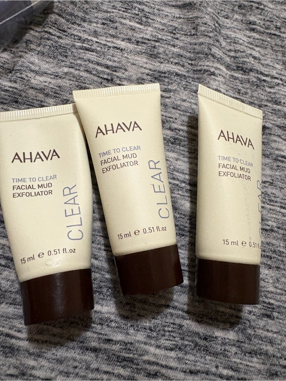 AHAVA Time to Clear Facial Mud Exfoliator - Cream and Brown